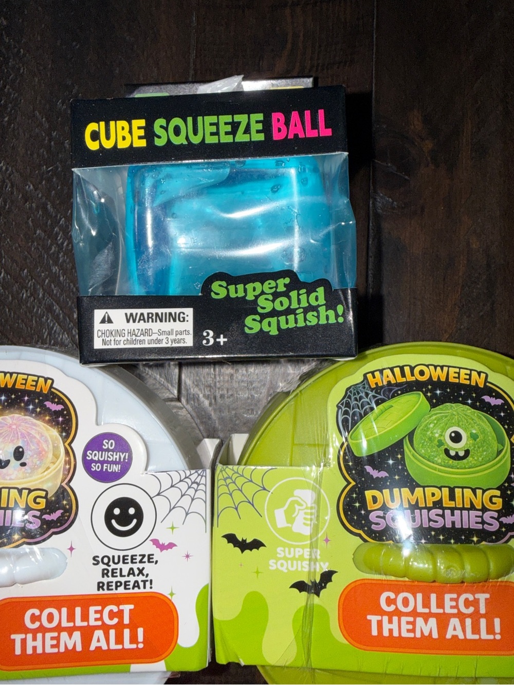 Mystery Dumpling bundle of 6- Squishies - Assorted Colors and a Cube Squishy - Picture 4 of 4